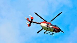 Schliengen: Zwei Hubschrauber im Einsatz